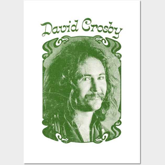 David Crosby // Vintage Style Retro Fan Art Wall Art by DankFutura